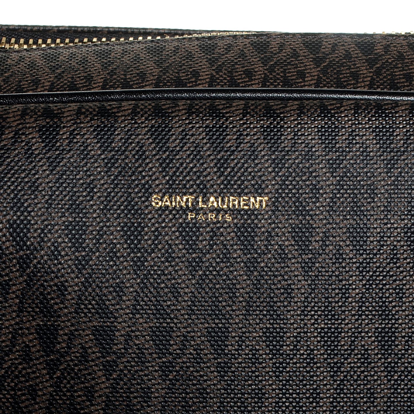 Toile Classic Monogram Flat Briefcase Black