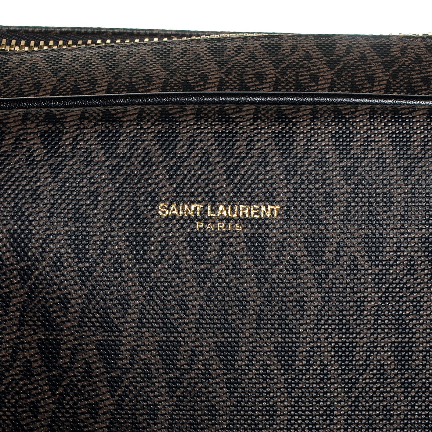 Saint Laurent Toile Classic Monogram Flat Briefcase Black 9 of 9