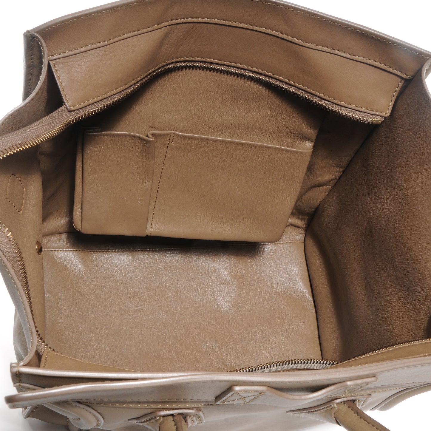 Smooth Calfskin Mini Luggage Camel