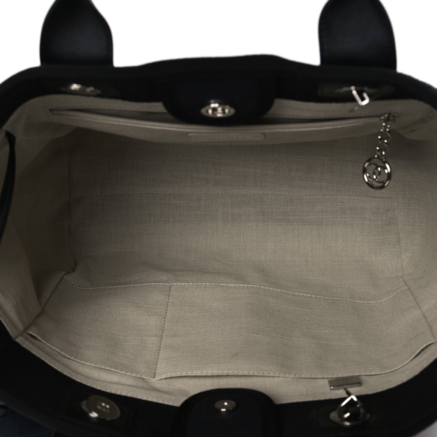 Chanel Mixed Fibers Small Deauville Tote Black 6 of 10