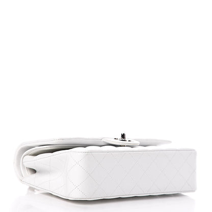 Chanel Caviar Quilted Medium Double Flap White 4 of 23