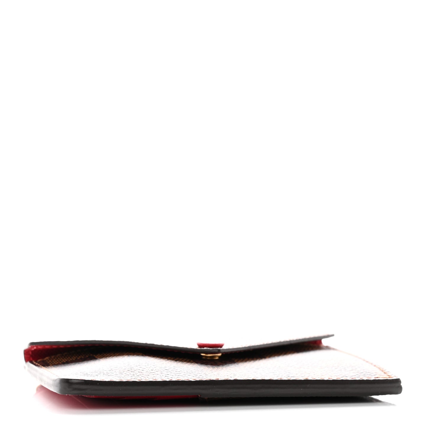 Damier Ebene Recto Verso Card Holder Red