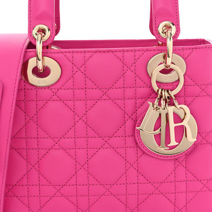 Christian Dior Lambskin Cannage Small My ABCDior Lady Dior Rani Pink 8 of 10