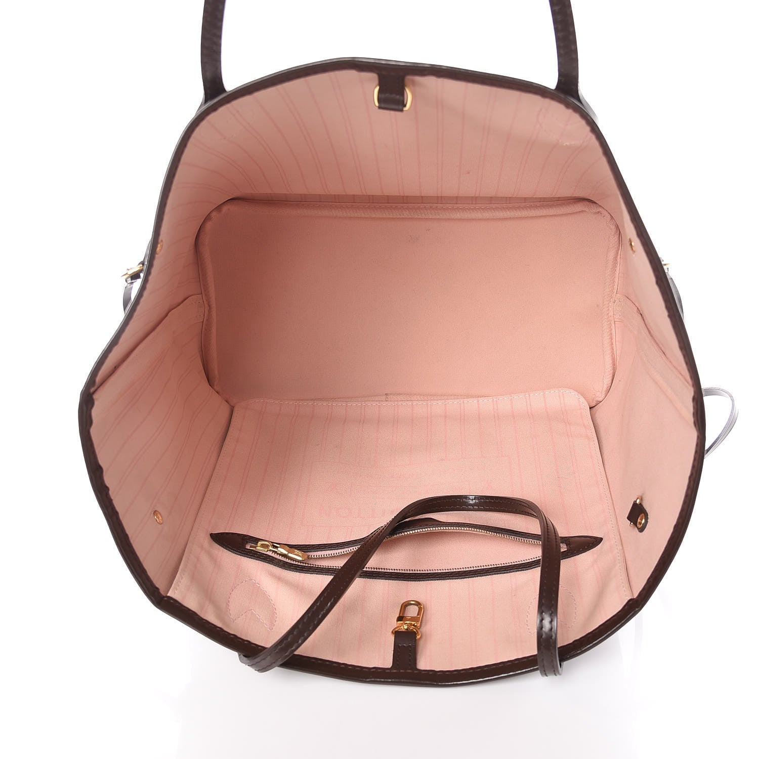 Louis Vuitton Damier Ebene Neo Neverfull MM Rose Ballerine 5 of 13