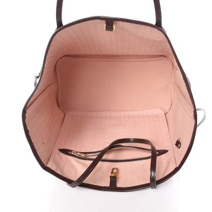 Louis Vuitton Damier Ebene Neo Neverfull MM Rose Ballerine 5 of 13