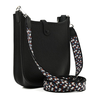 Hermes Taurillon Maurice Zigzag Evelyne TPM Black 3 of 12