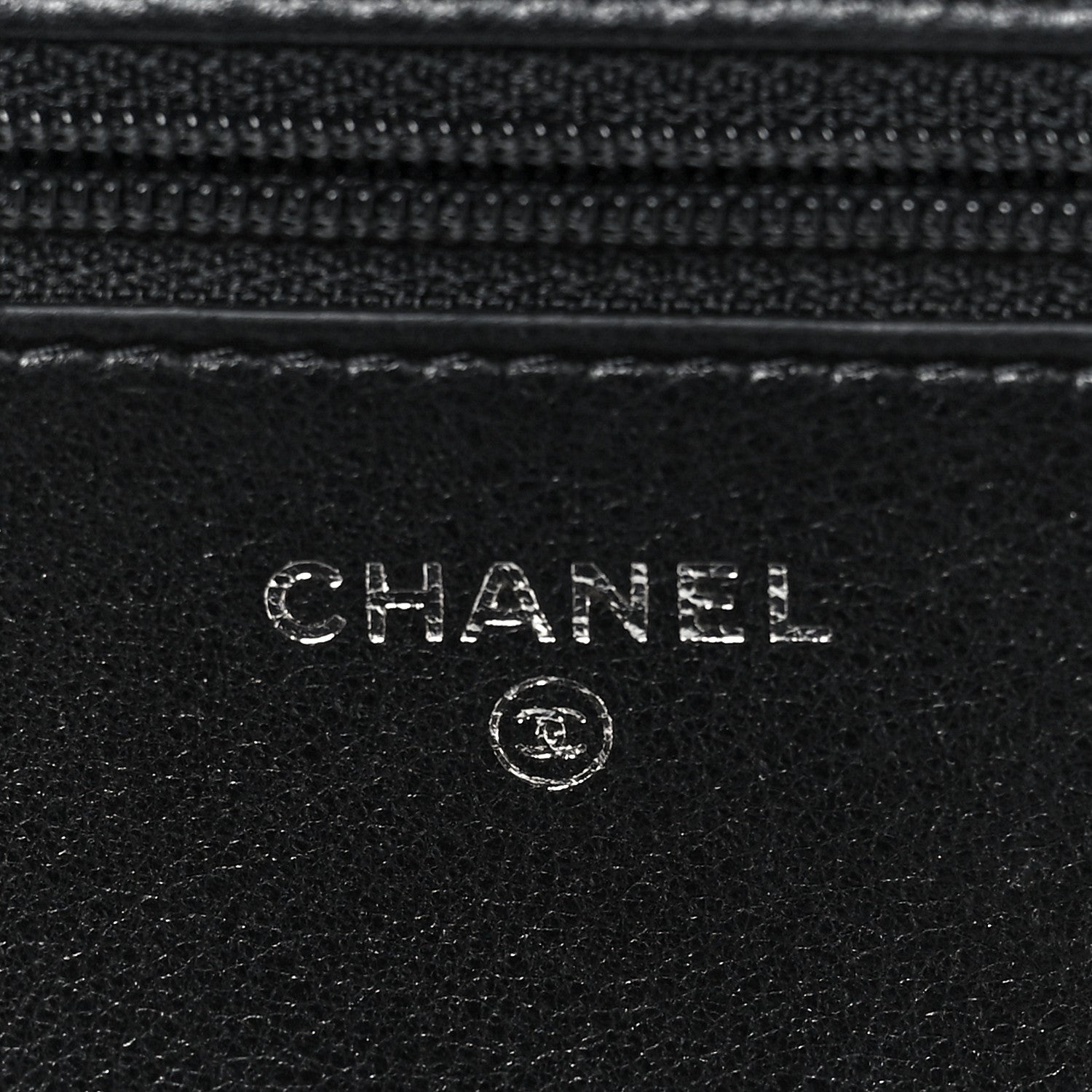 Chanel Galuchat Stingray Lambskin Boy Wallet On Chain WOC Black 6 of 12