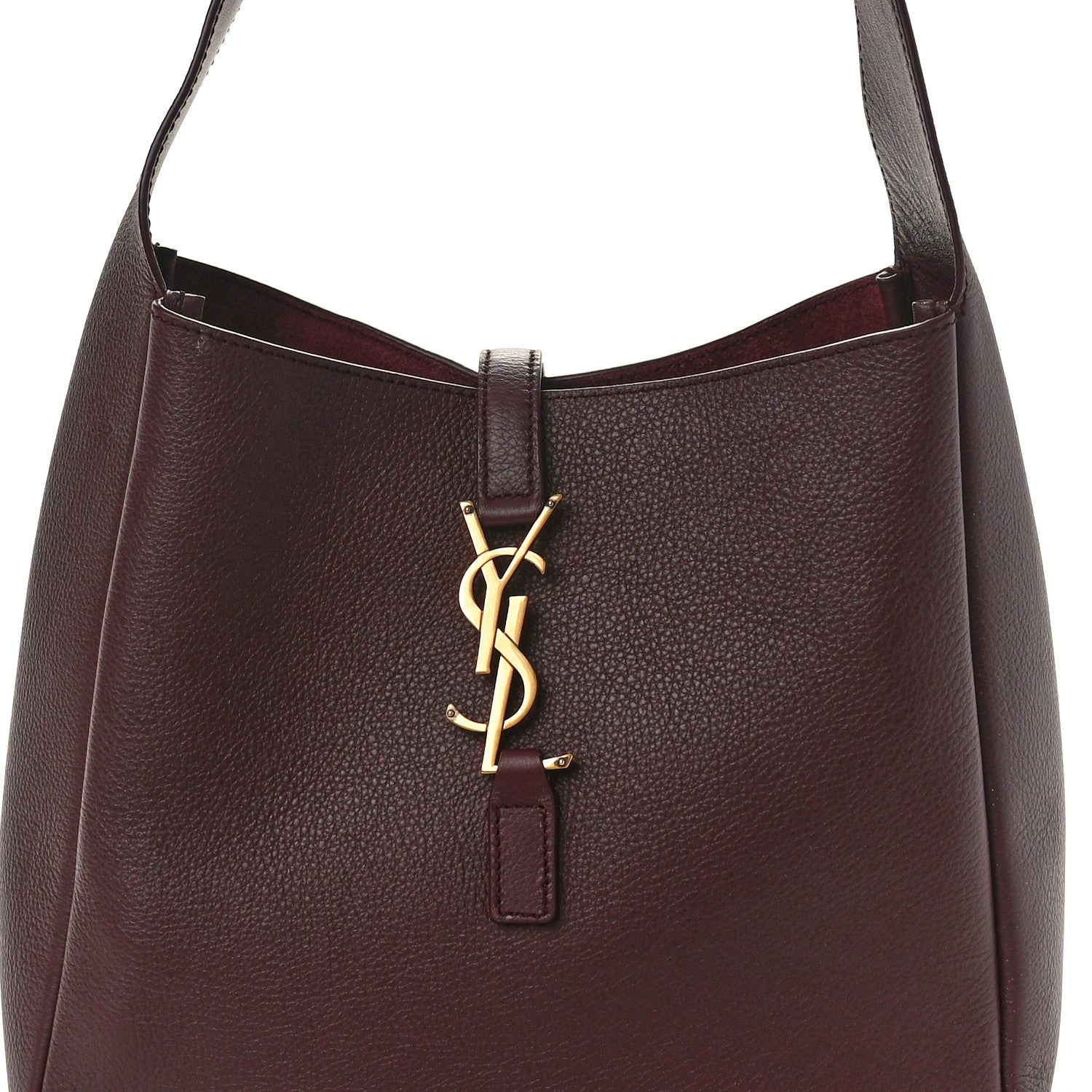 Saint Laurent Smooth Calfskin Small Le 5 A 7 Soft Hobo Rouge Legion 8 of 10
