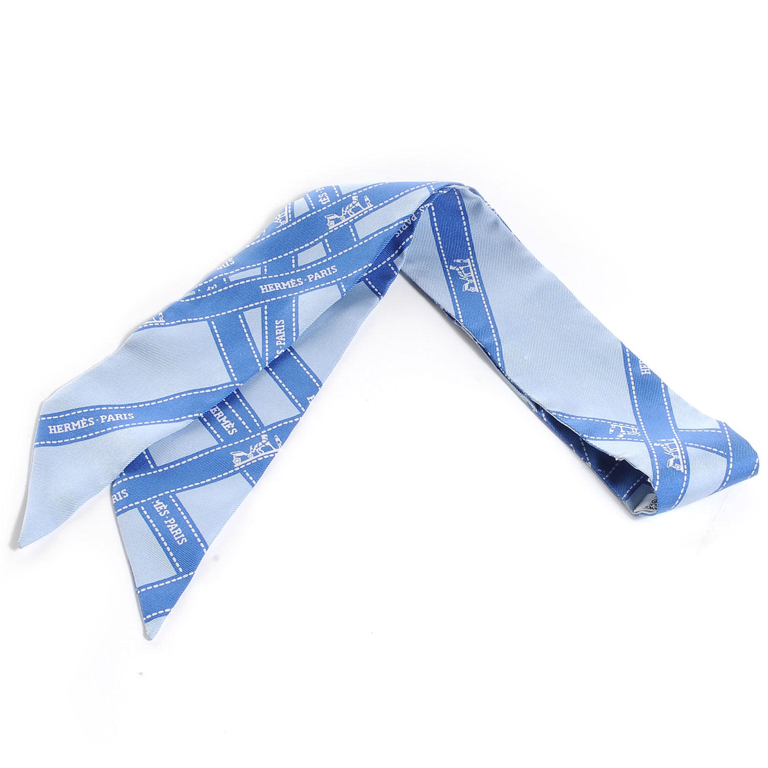 Hermes Silk Bolduc Twilly Bleu 1 of 5