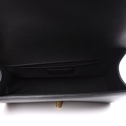 Chanel Lambskin Quilted Medium Boy Flap Black 4 of 9