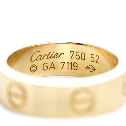 Cartier 18K Yellow Gold 5.5mm LOVE Ring 52 6 4 of 4