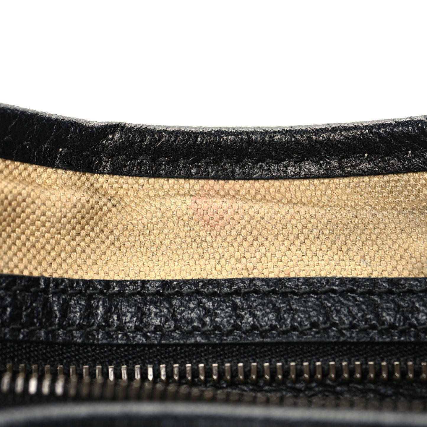 Canvas Textured Dollar Calfskin Medium Aphrodite Shoulder Bag Beige Black