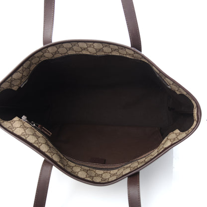 Gucci GG Supreme Monogram Medium Zip Tote Dark Brown 5 of 9