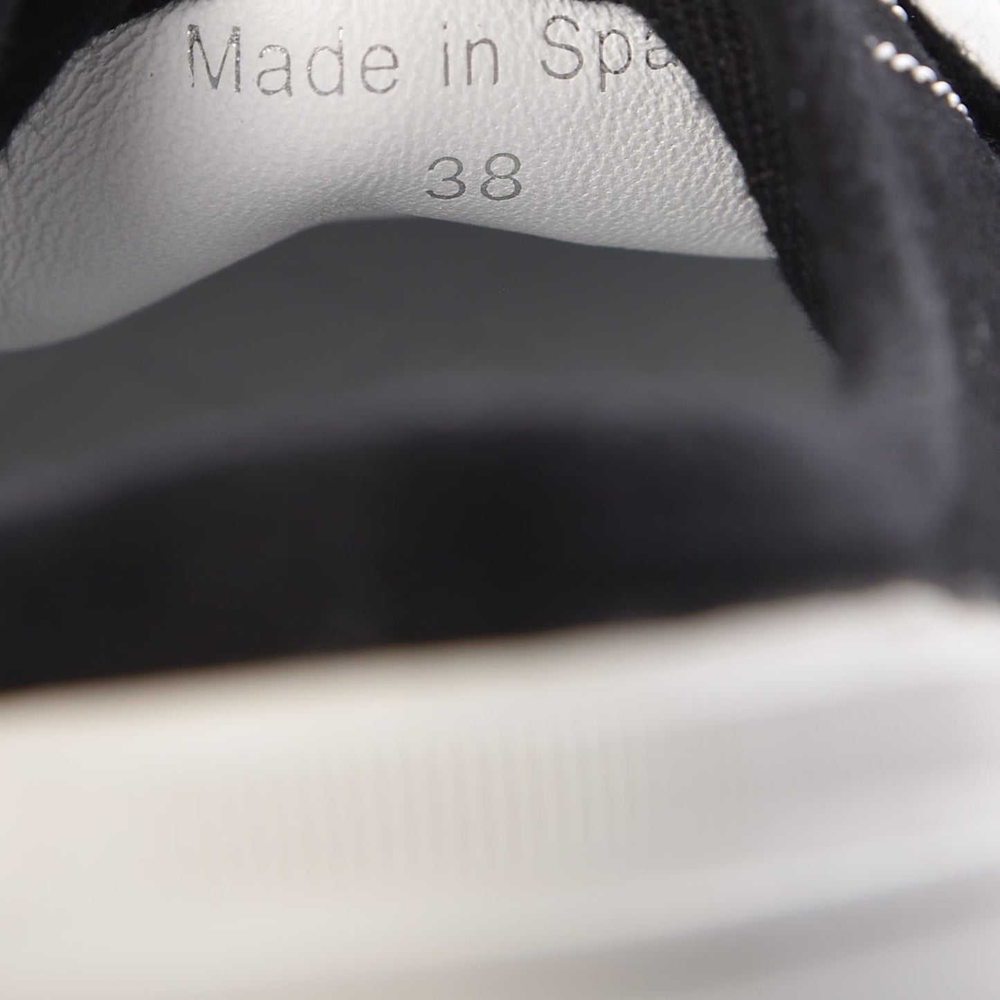 Canvas Lace Up Cap Toe Sneakers 38 Black