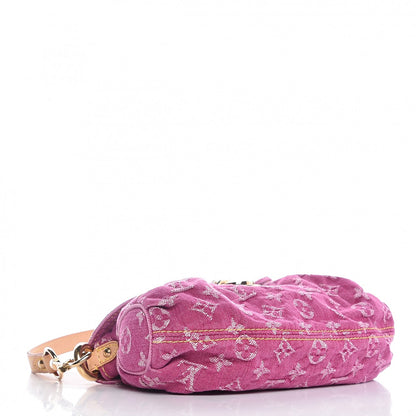 Louis Vuitton Monogram Denim Mini Pleaty Fuchsia 4 of 7