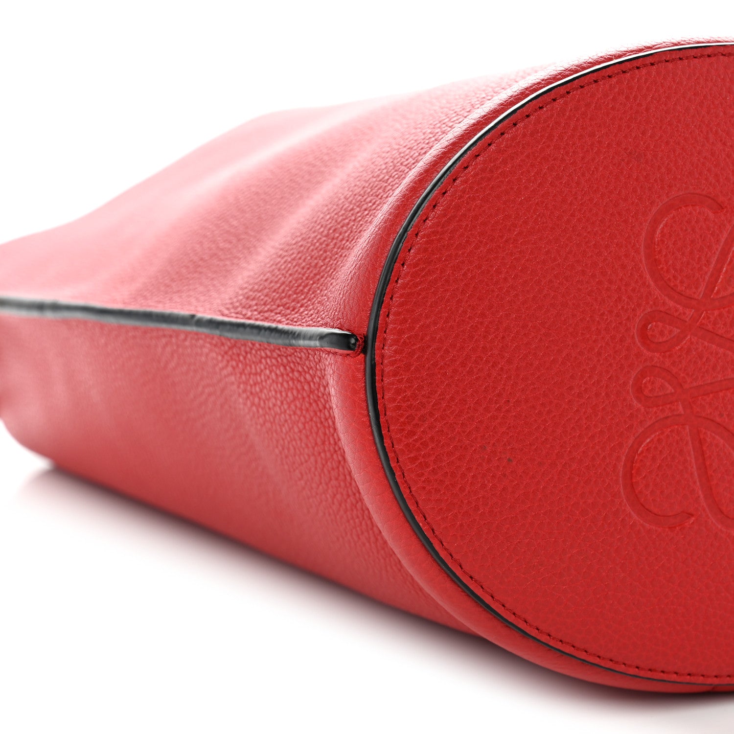 Loewe Calfskin Gate Bucket Bag Scarlet Burnt Red 8 of 9