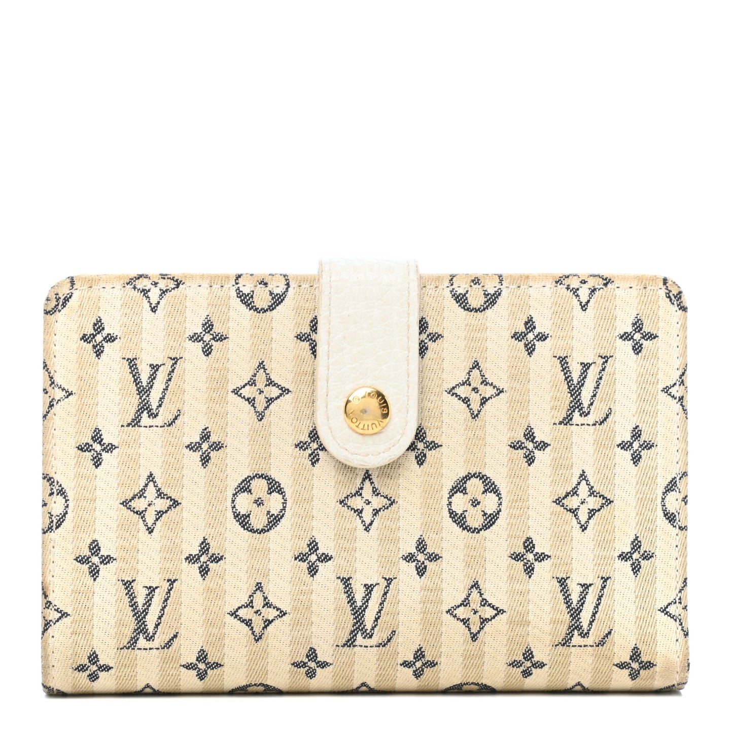 Mini Lin Croisette French Purse Wallet Blue