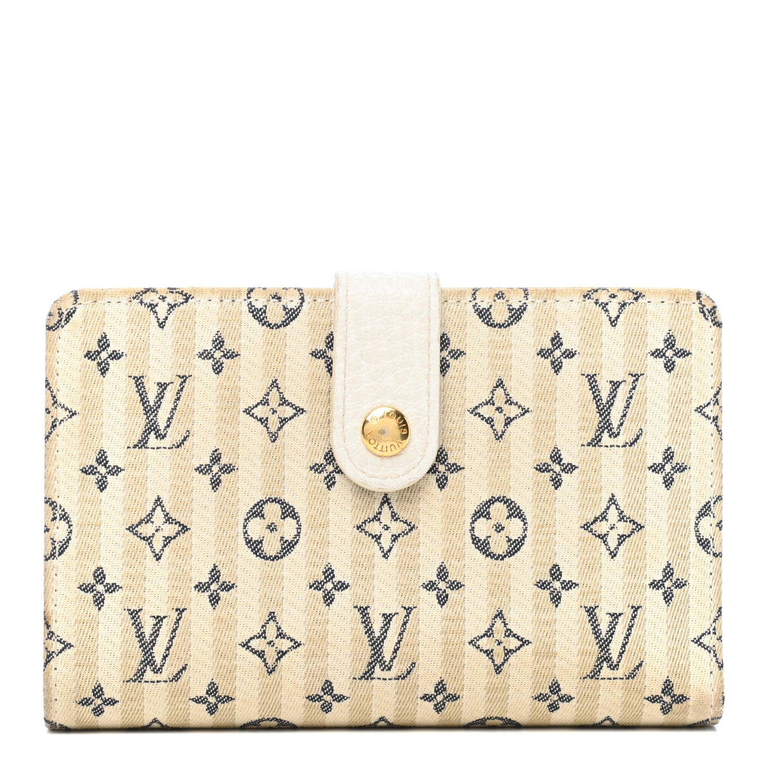 Louis Vuitton Mini Lin Croisette French Purse Wallet Blue 1 of 12