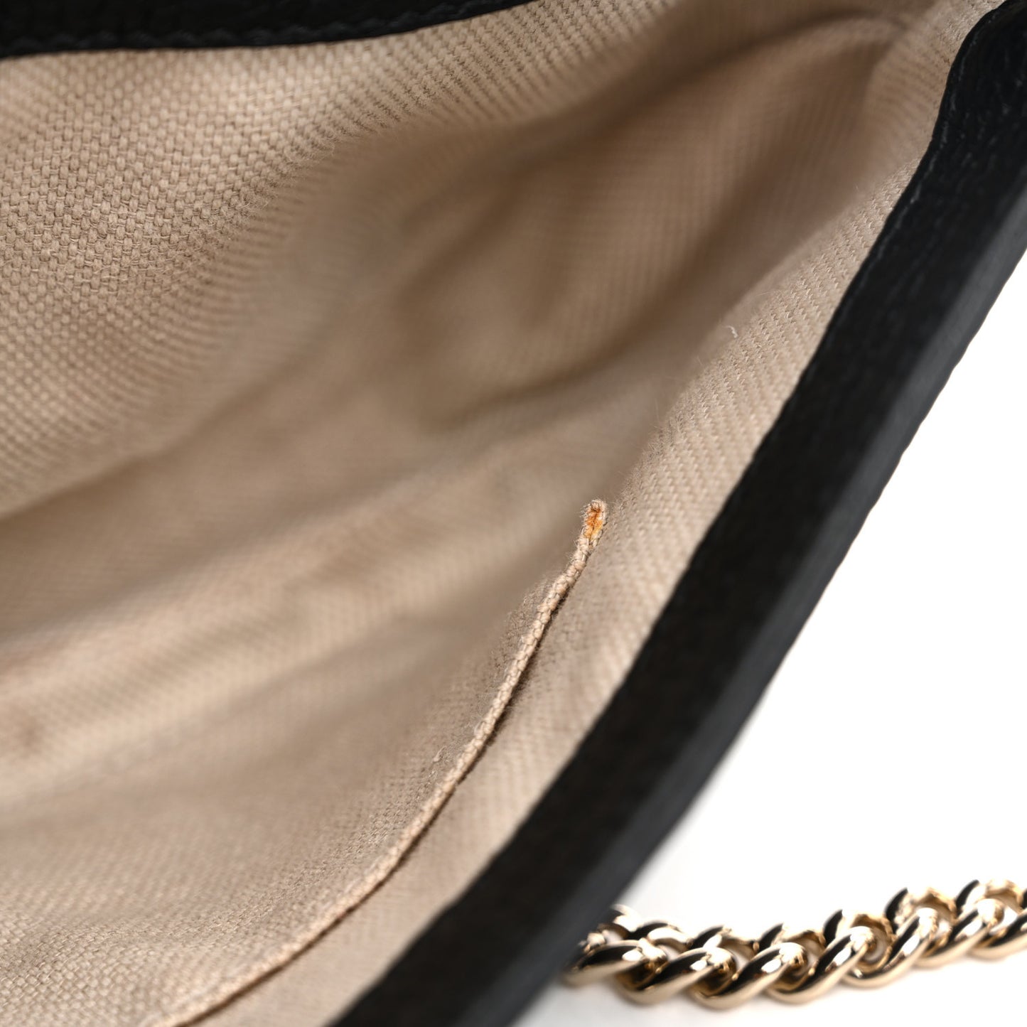 Pebbled Calfskin Medium Soho Flap Crossbody Black