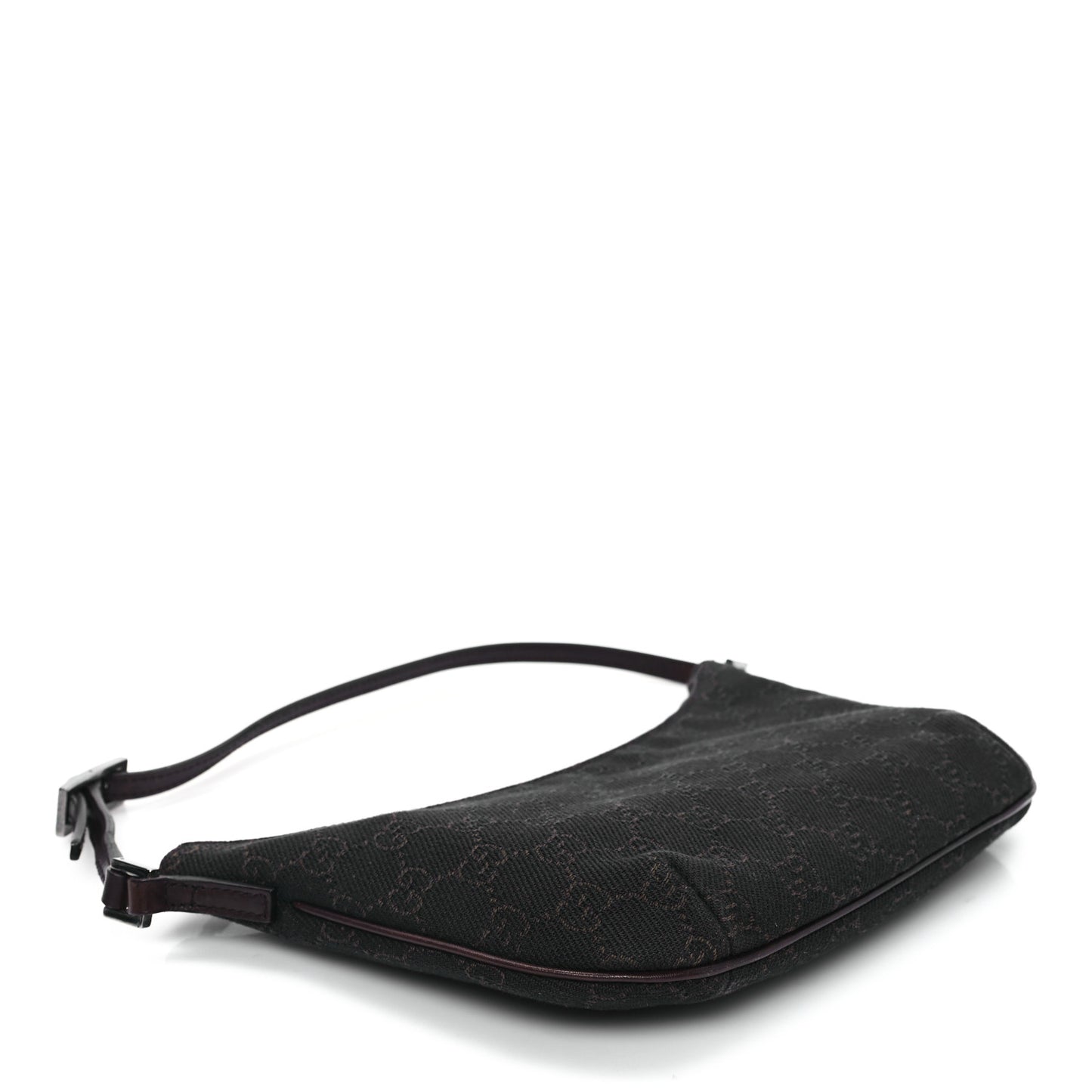 Denim Monogram Pochette Dark Brown