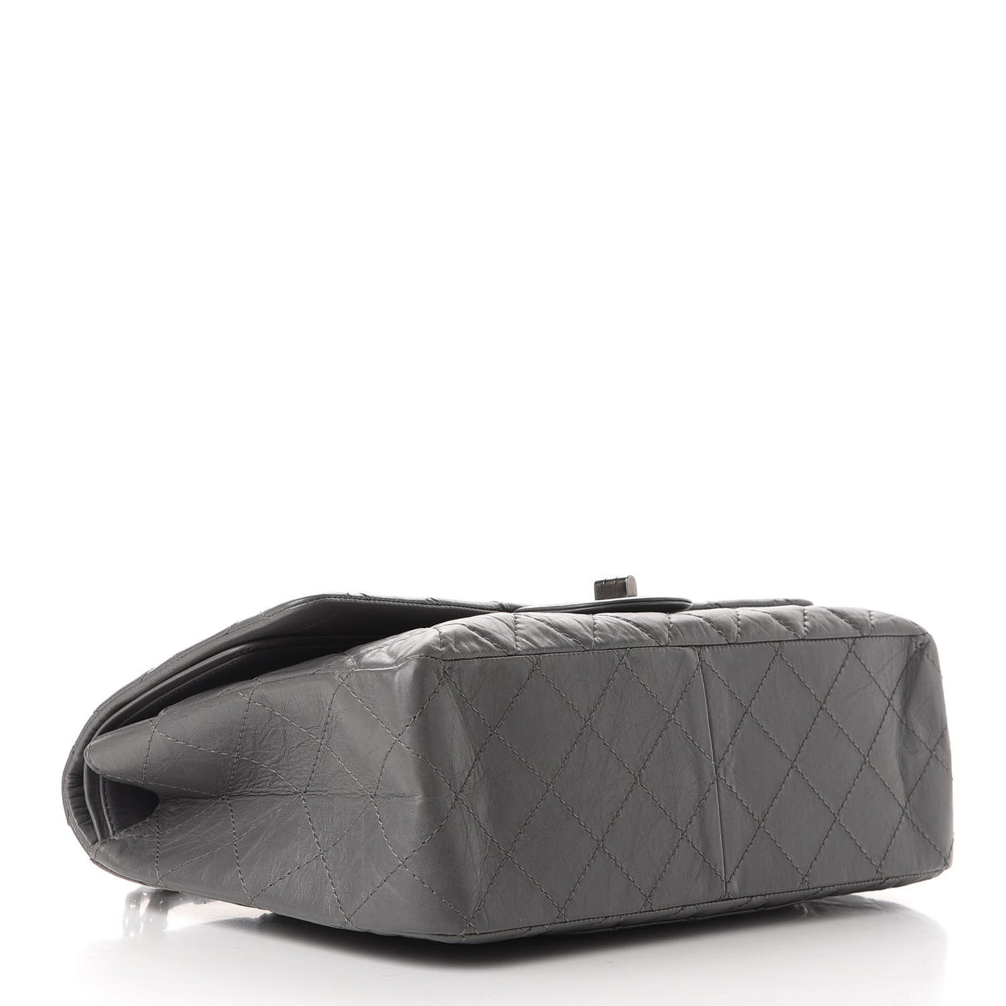 Aged Calfskin Quilted 2.55 Reissue 227 Flap Grey