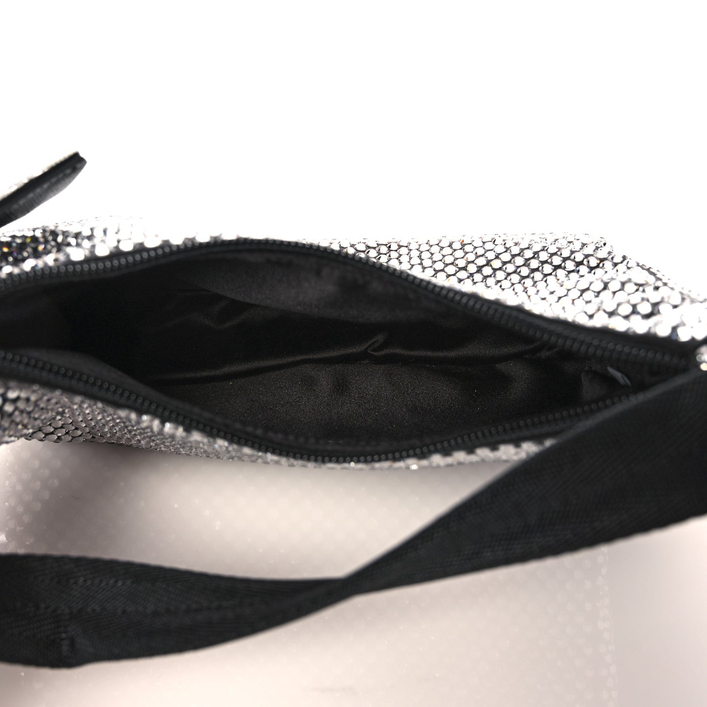 Satin Crystal Mini Re-Edition 2000 Bag Cristal