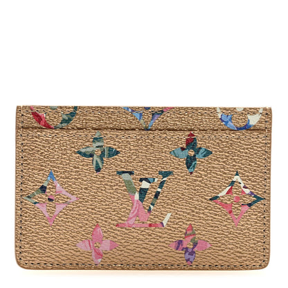 Louis Vuitton Metallic Monogram LV Garden Card Holder Gold 1 of 6