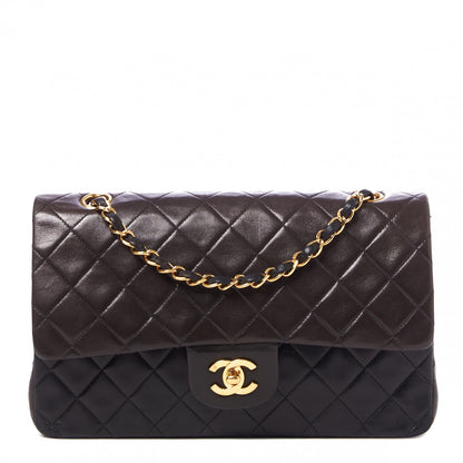 Chanel Lambskin Quilted Medium Double Flap Black 1 of 9