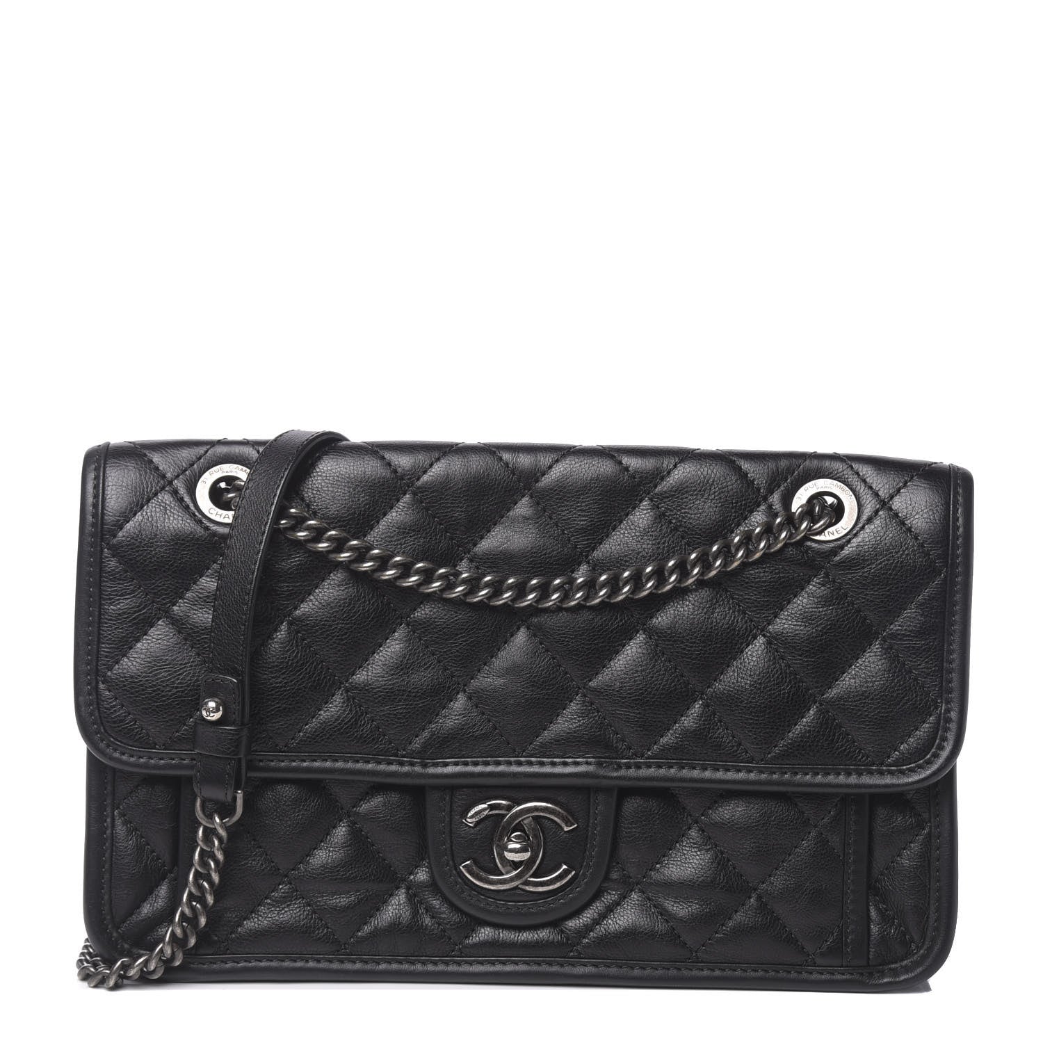 Chanel Caviar Quilted Medium French Riviera Flap Black 1 of 11