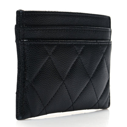 Chanel Caviar Quilted Crystal Card Holder Black 3 of 9