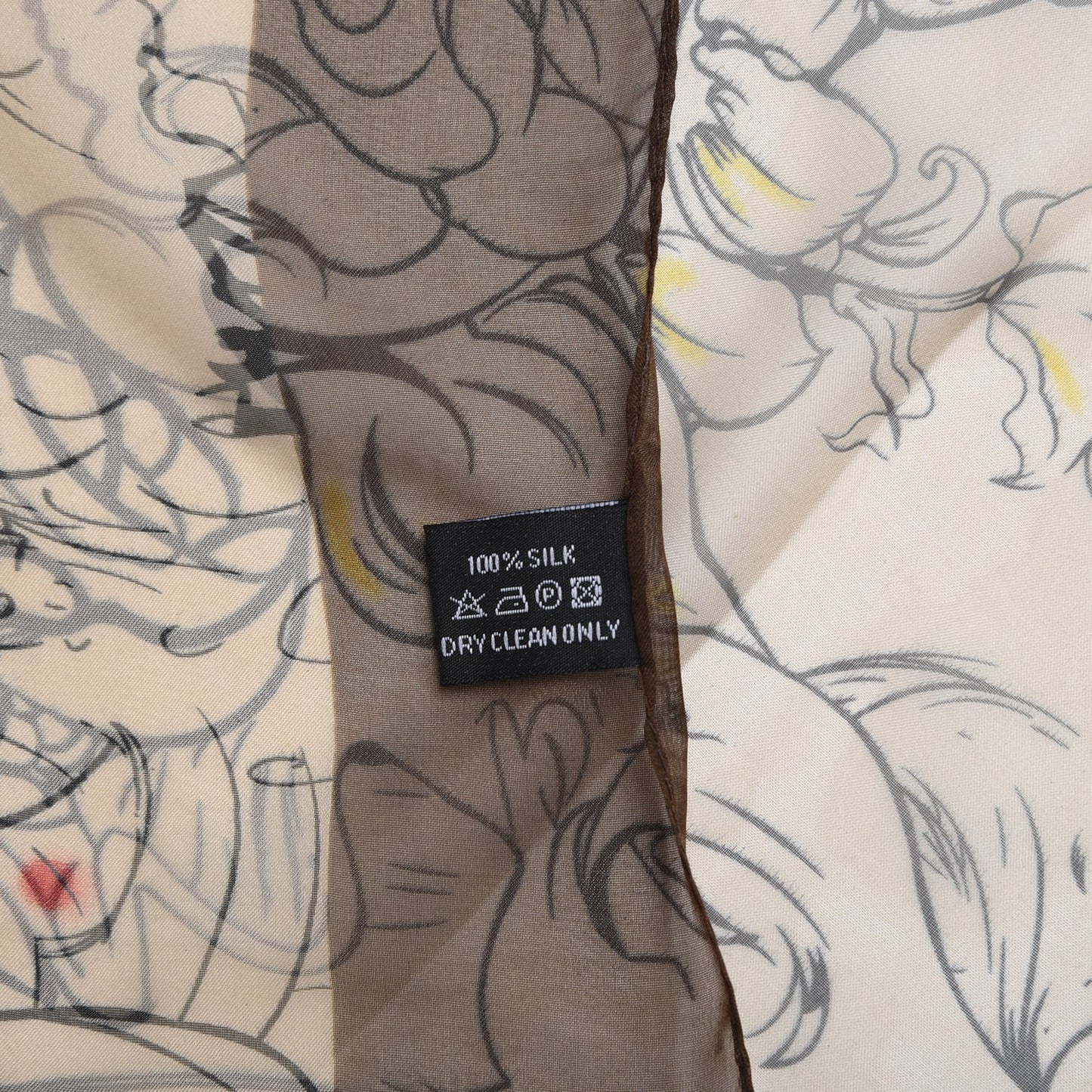 X JAMES JEAN Silk Fairy Fairies Scarf