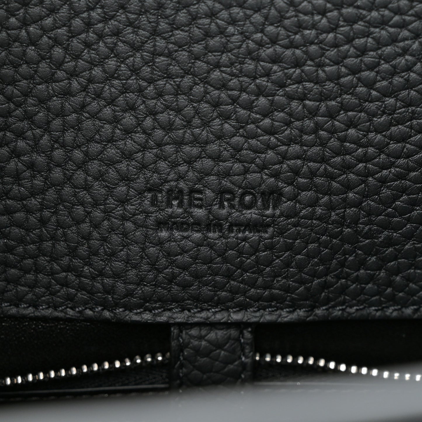 Grained Calfskin Margaux Shoulder 12 Black