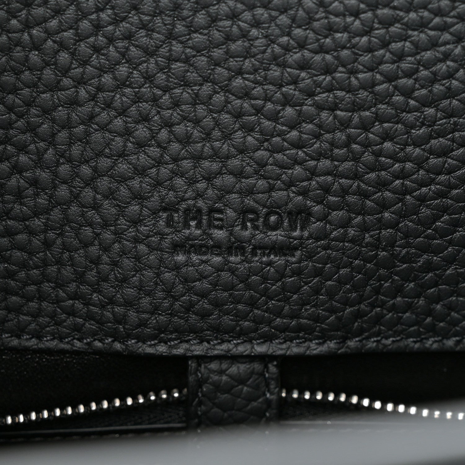 The Row Grained Calfskin Margaux Shoulder 12 Black 6 of 9