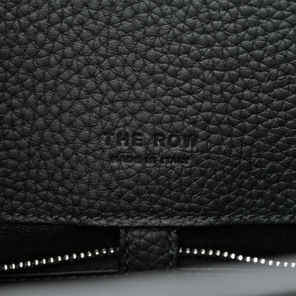 The Row Grained Calfskin Margaux Shoulder 12 Black 6 of 9