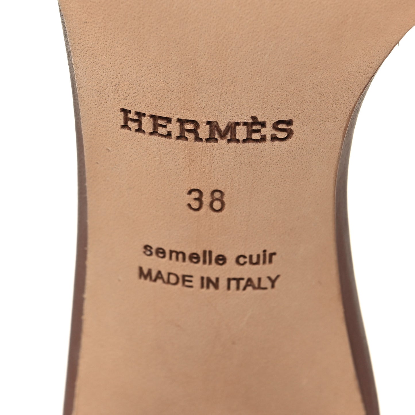 Calfskin Oasis Sandals 38 Gold