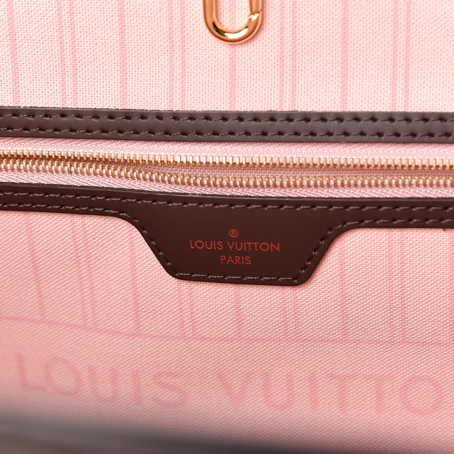 Louis Vuitton Damier Ebene Neo Neverfull MM Rose Ballerine 6 of 11