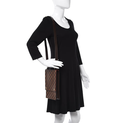 Louis Vuitton Damier Ebene Portobello Travel Shoulder Bag 2 of 8