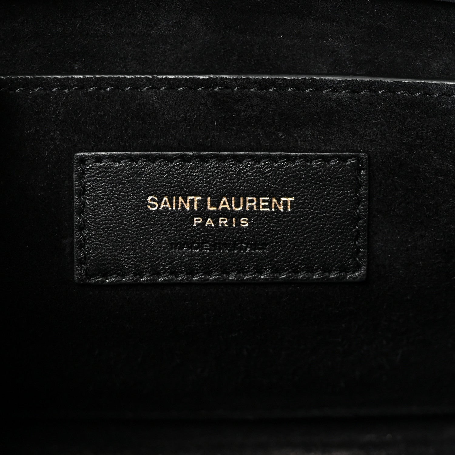 Saint Laurent Metallic Calfskin Small Classic Monogram Kate Satchel Oro 6 of 9