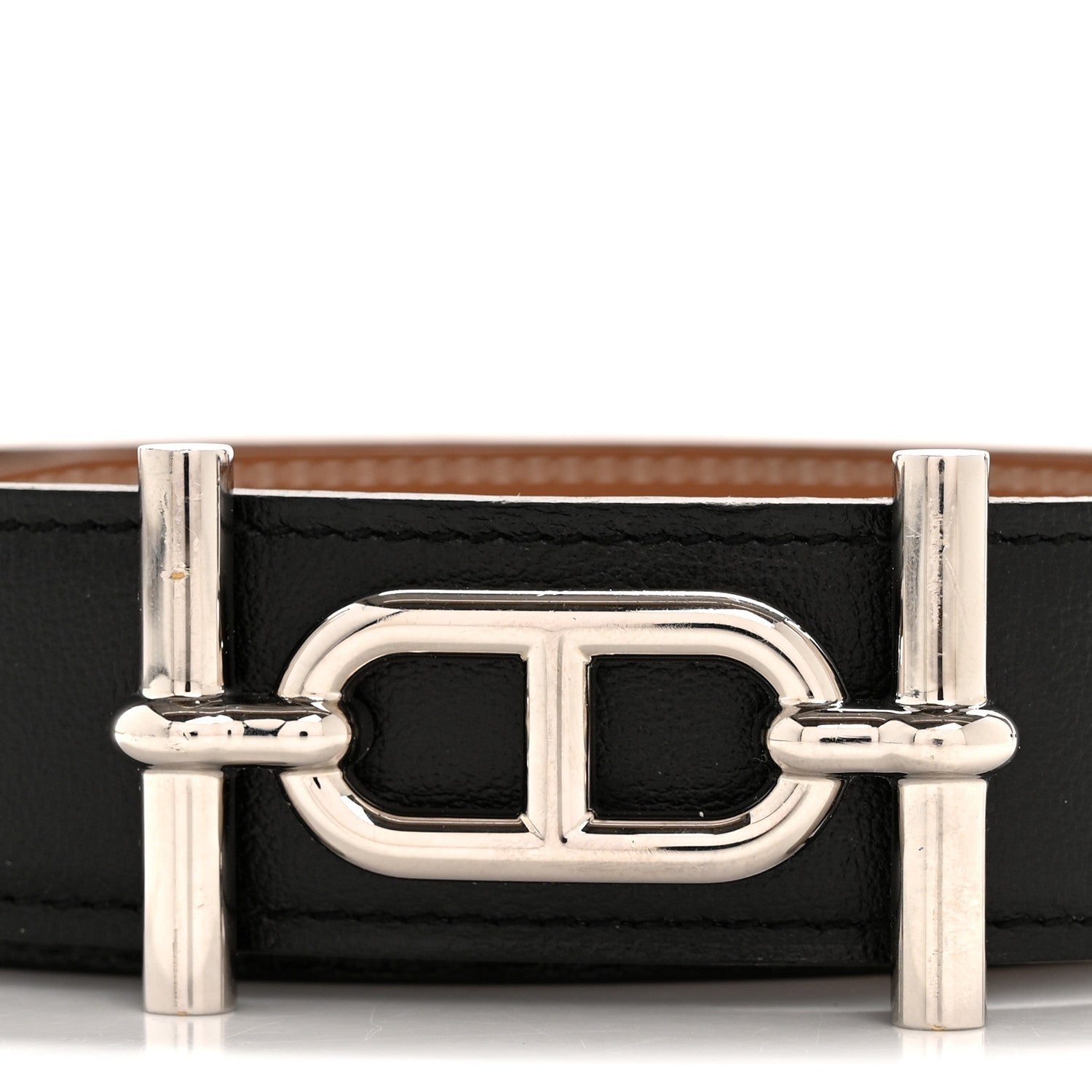 Hermes Box Togo 32mm Ancre Belt 110 44 Black Gold 8 of 8
