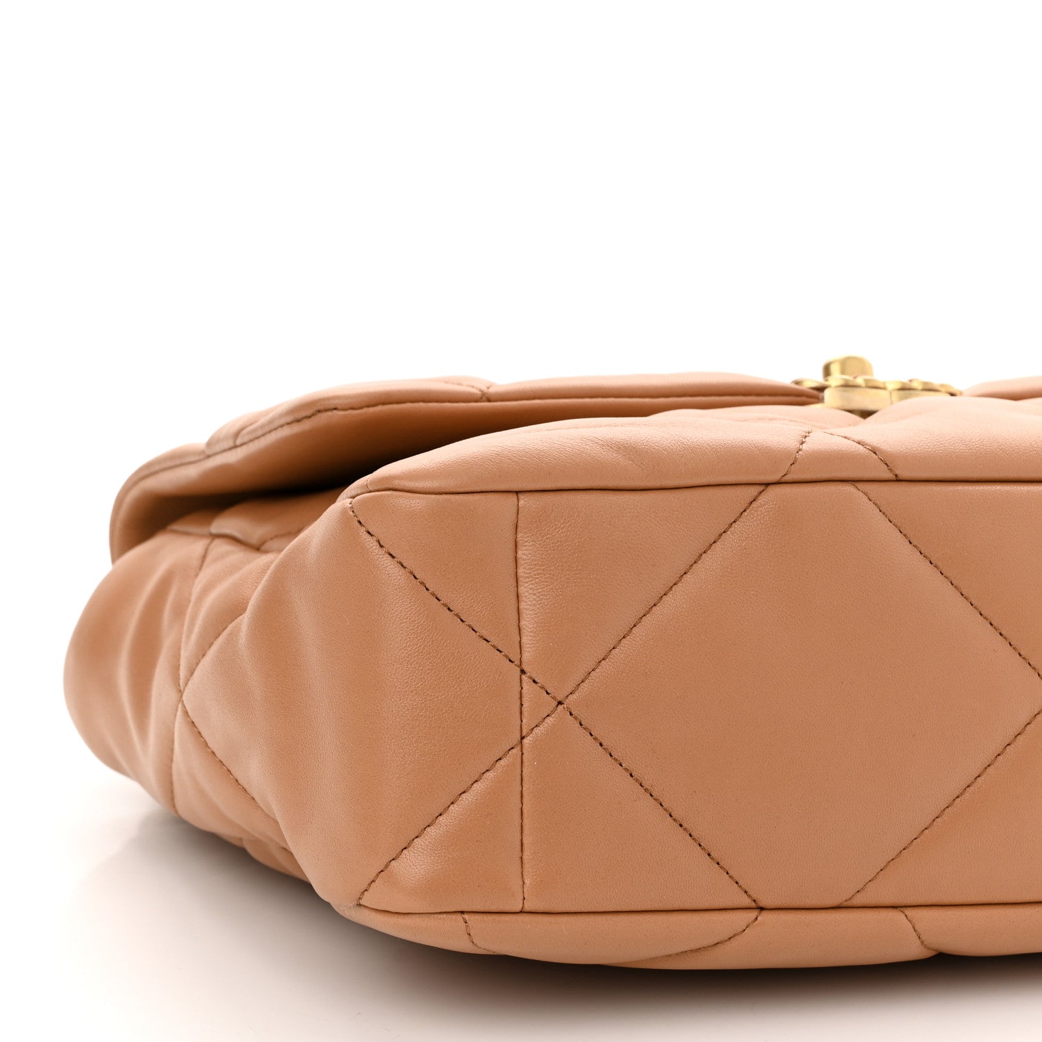 Chanel Lambskin Quilted Large Chanel 19 Flap Brown 9 of 11