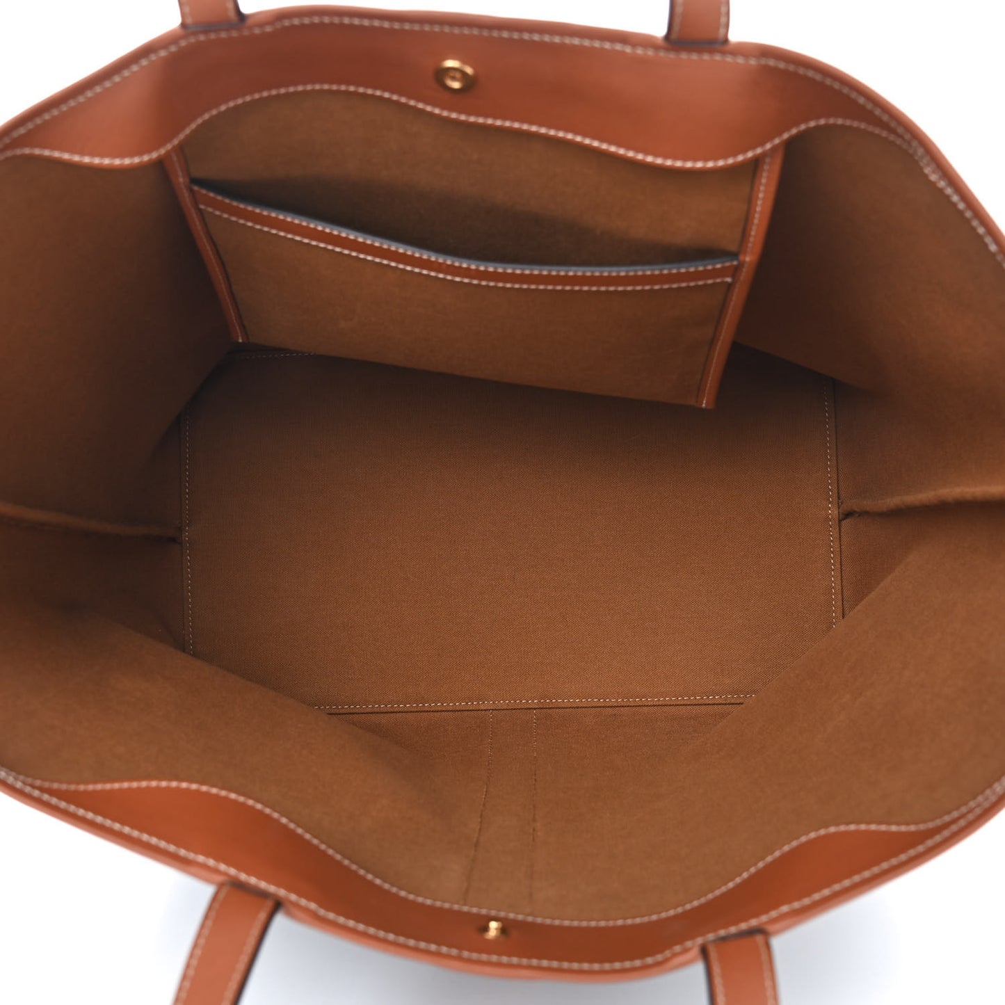 Triomphe Canvas Medium Cabas Bag Tan