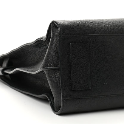 Saint Laurent Grained Calfskin Sac De Jour Souple North South Tote Black 9 of 12