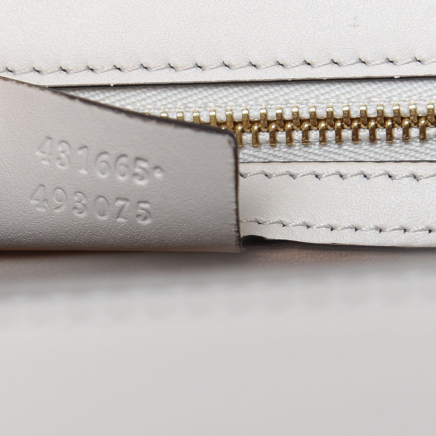Gucci Calfskin Embroidered Medium Sylvie Top Handle Bag White 7 of 11