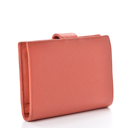 Chanel Caviar Timeless CC Zipped Pocket Wallet Light Red 3 of 17
