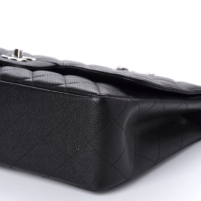 Chanel Caviar Quilted Jumbo Single Flap Black 8 of 11