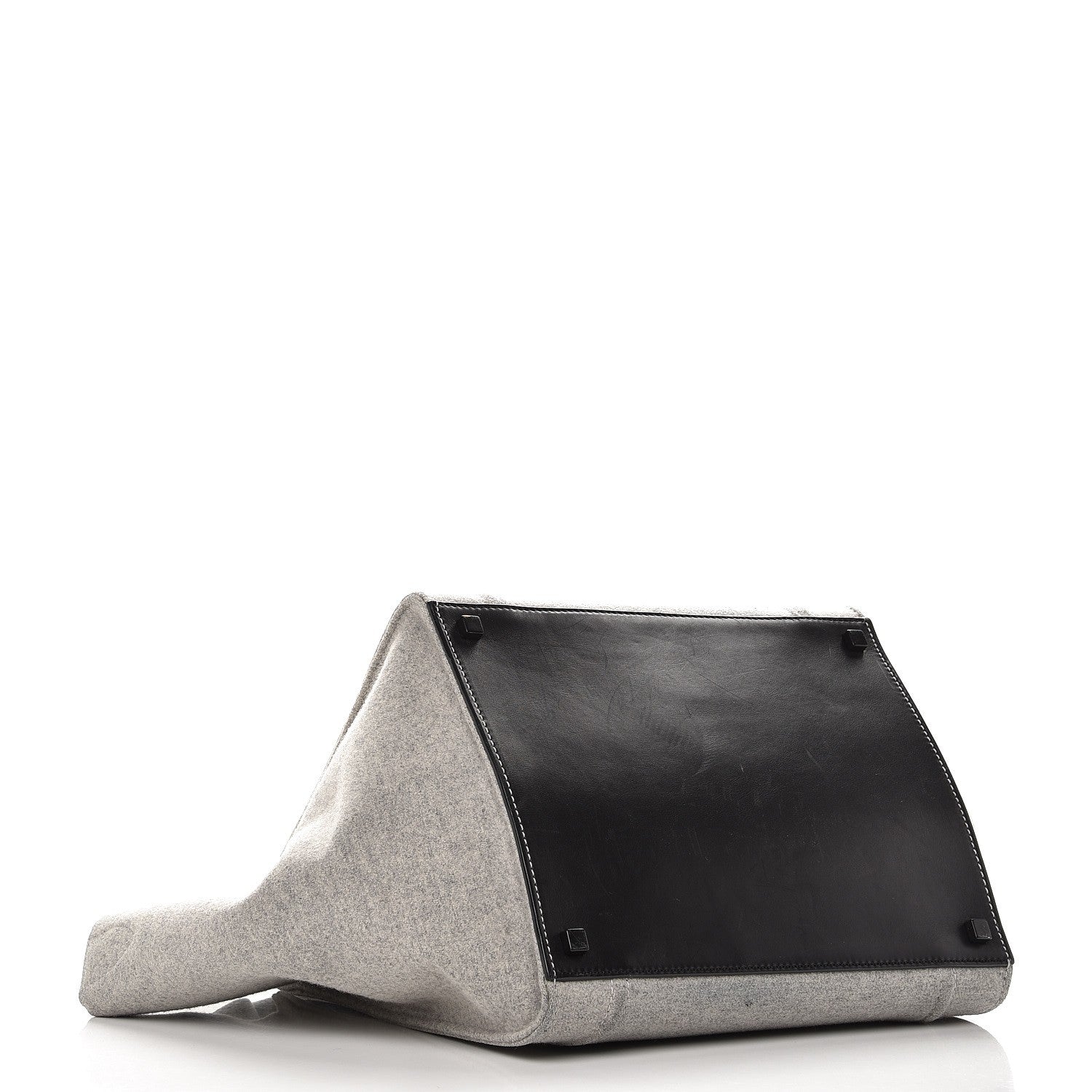 Celine Felt Medium Phantom Luggage Pearl Grey 4 of 13