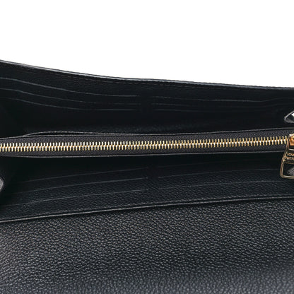 Louis Vuitton Monogram Empreinte Giant Sarah Wallet Black Beige 5 of 8
