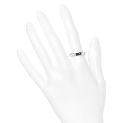 Cartier 18K White Gold 3.5mm LOVE Wedding Band Ring 55 7.25 2 of 4