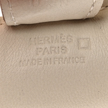Hermes Milo Lambskin Matte Alligator Touch Grigri Rodeo Horse Bag Charm PM Craie Nata Beton 4 of 5