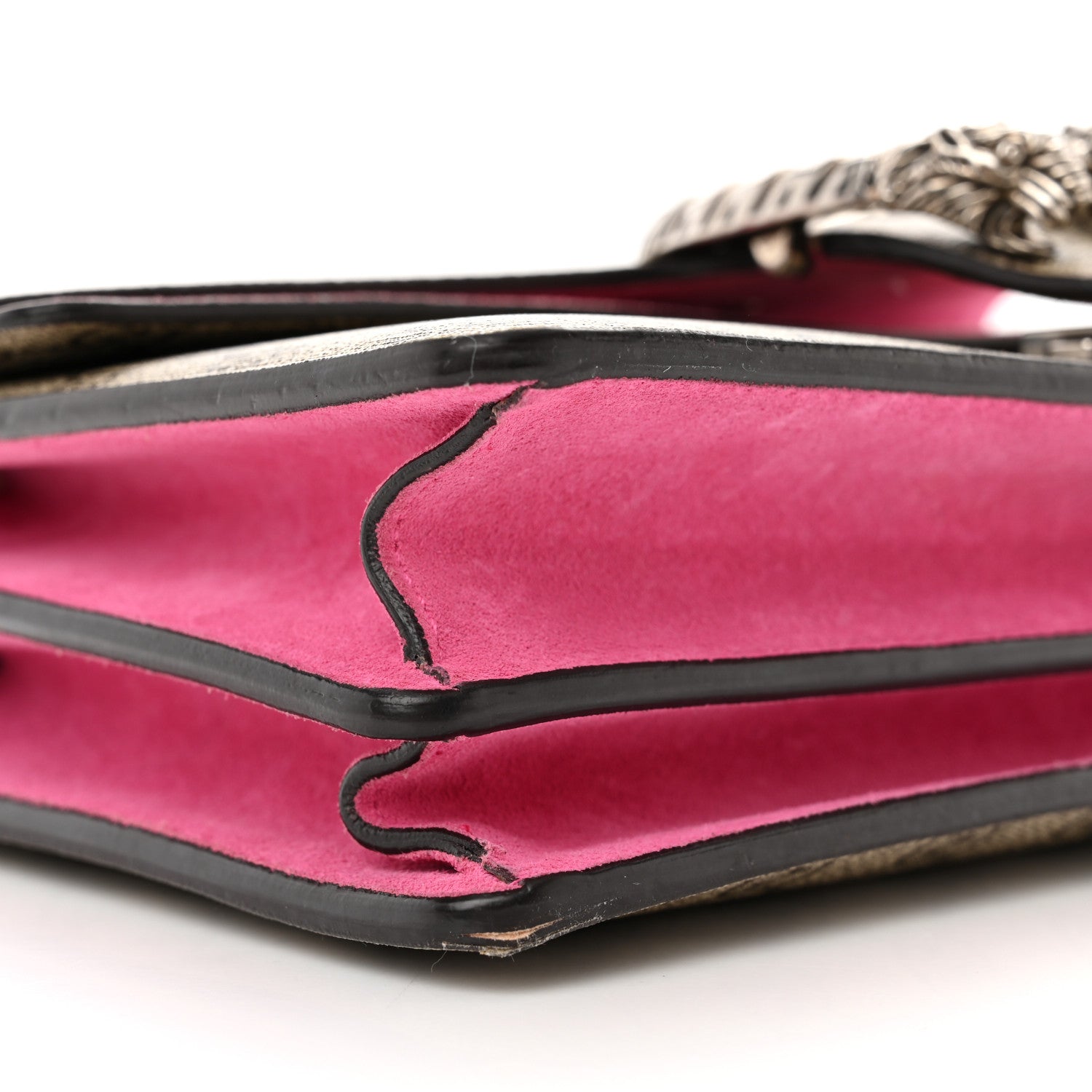 Gucci GG Supreme Monogram Small Dionysus Shoulder Bag Pink 9 of 14